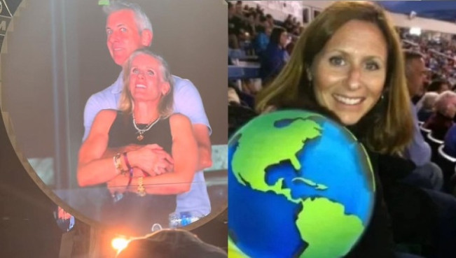 Andy Byron dan selingkuhan serta istri sah, Megan Kerrigan.